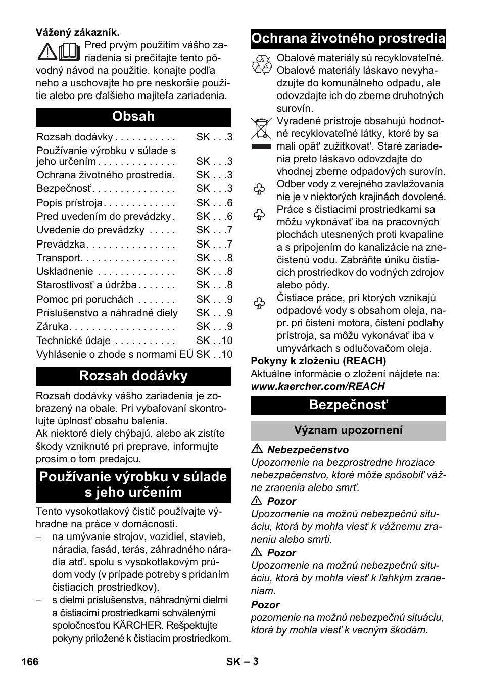 Karcher K 2 Compact Car User Manual | Page 166 / 244