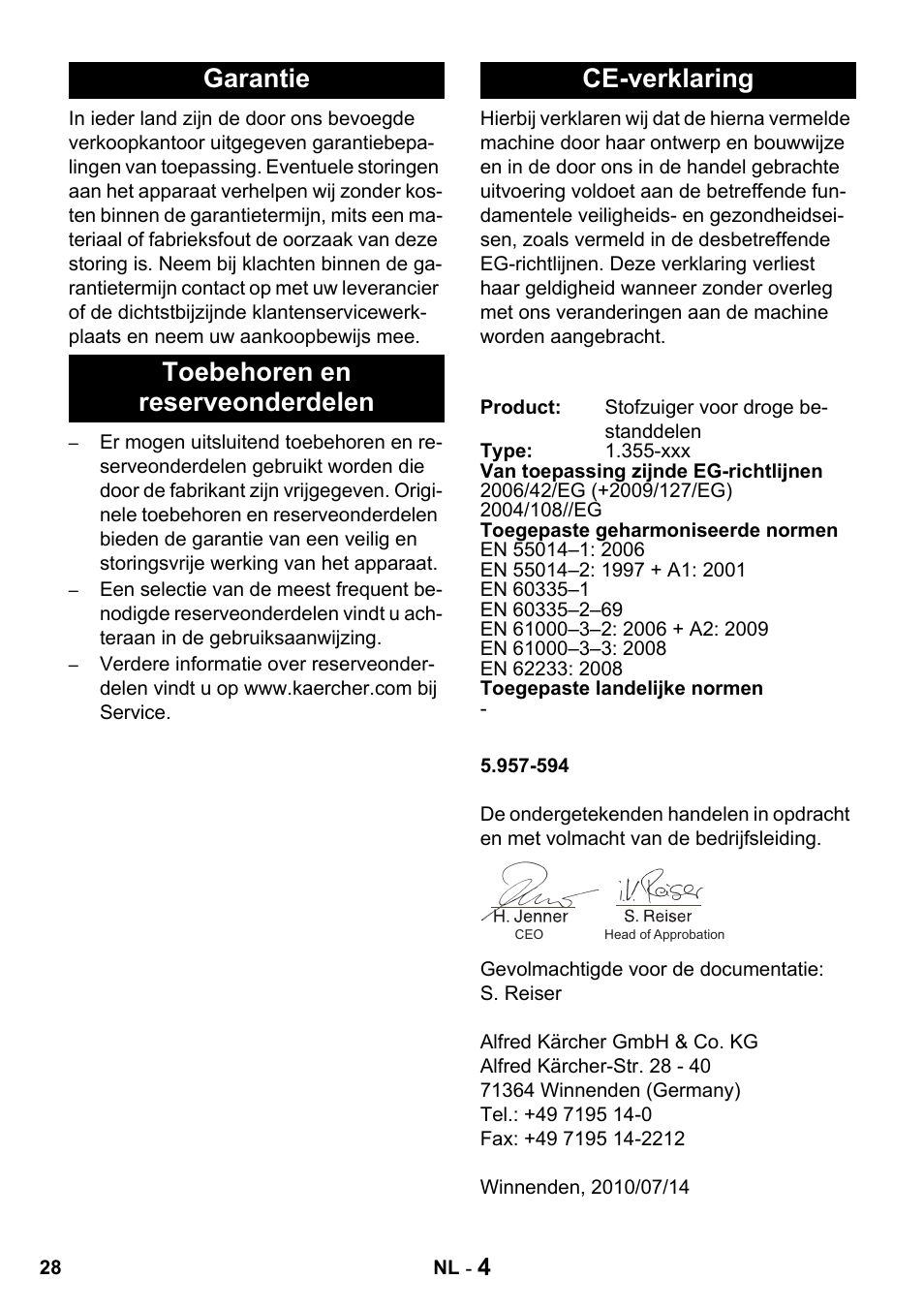 Karcher T 15-1 + ESB 28 Professional User Manual | Page 28 / 152