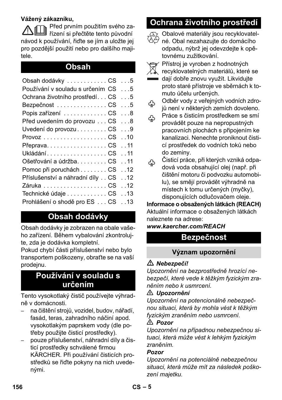 Karcher K 4 Classic User Manual | Page 156 / 286