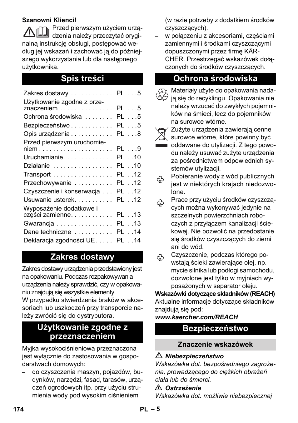 Karcher K 4 Classic User Manual | Page 174 / 286