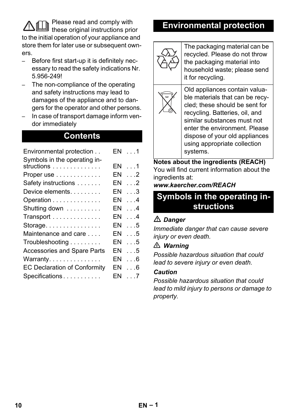 Karcher IVL 120-30 User Manual | Page 10 / 208