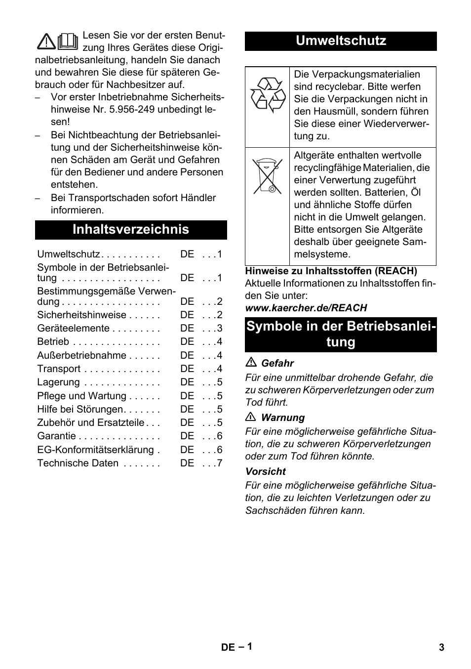 Karcher IVL 120-30 User Manual | Page 3 / 208