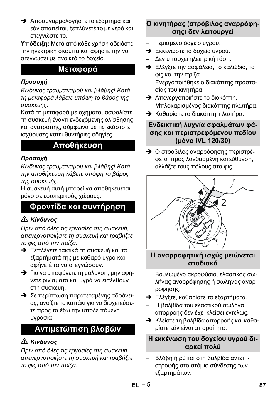 Karcher IVL 120-30 User Manual | Page 87 / 208