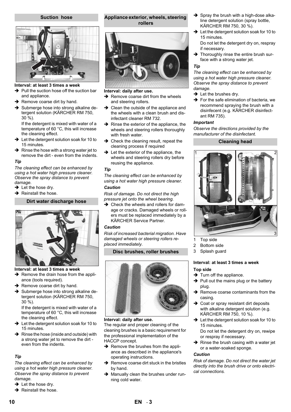 Karcher B 60 W Bp Pack Dose User Manual | Page 10 / 148