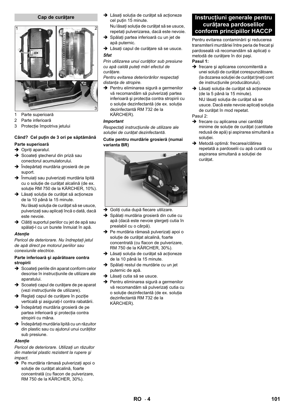 Karcher B 60 W Bp Pack Dose User Manual | Page 101 / 148