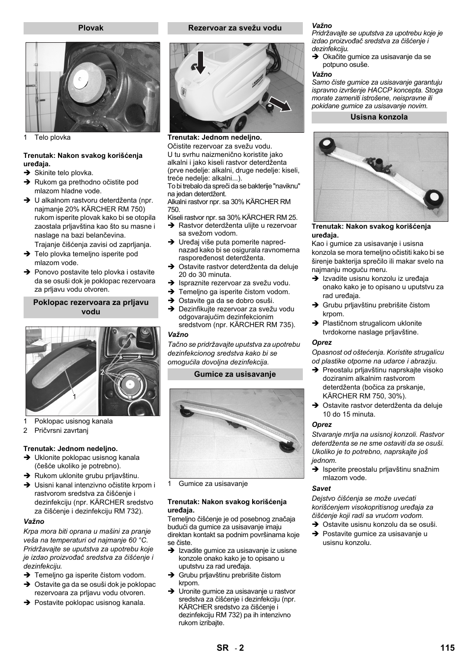 Karcher B 60 W Bp Pack Dose User Manual | Page 115 / 148