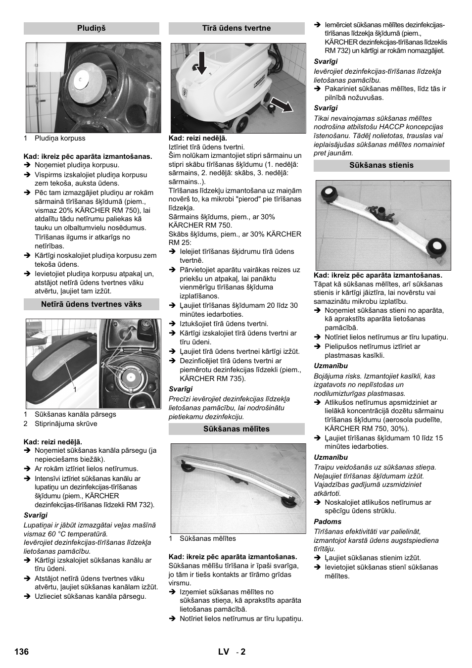 Karcher B 60 W Bp Pack Dose User Manual | Page 136 / 148