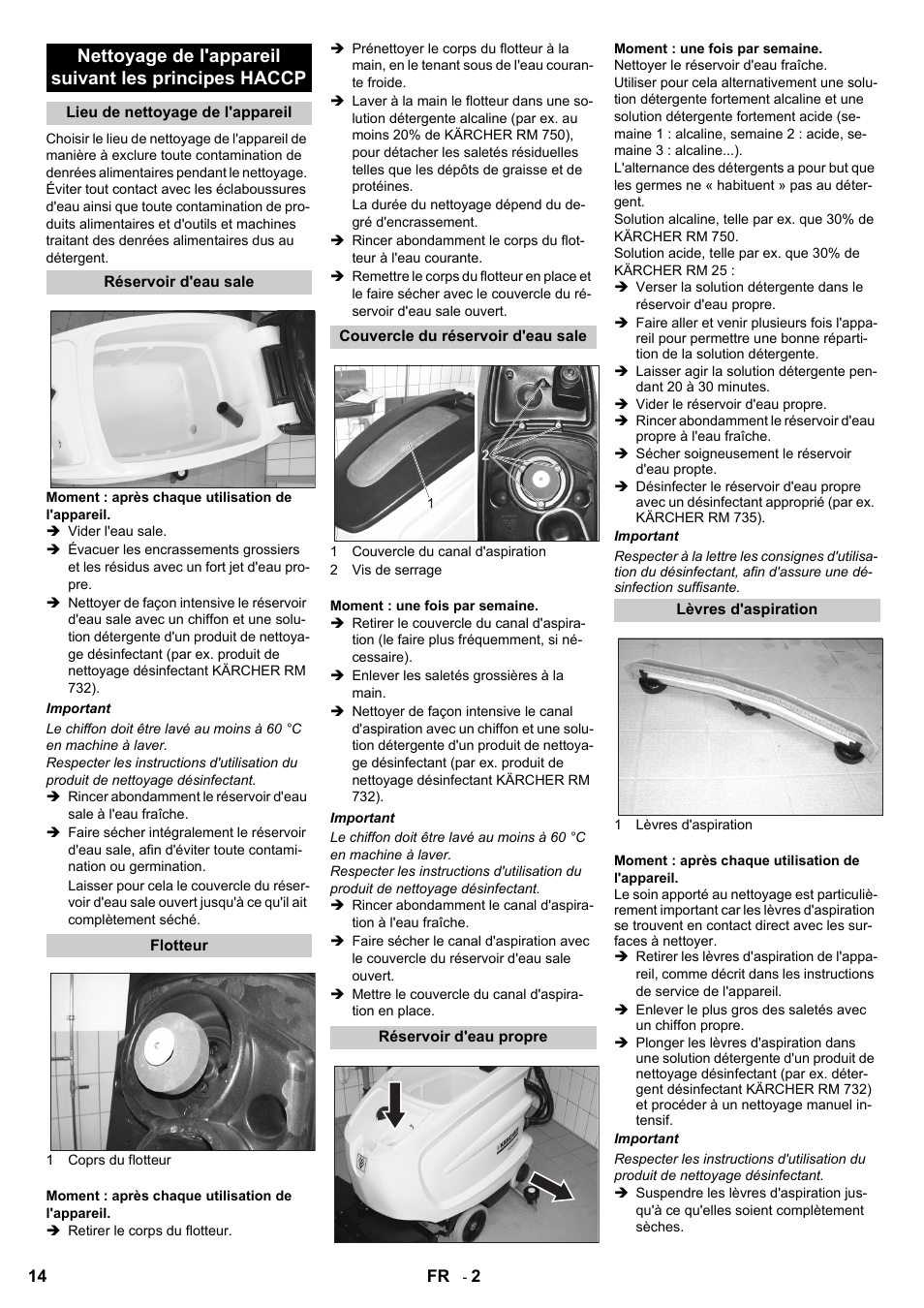 Karcher B 60 W Bp Pack Dose User Manual | Page 14 / 148