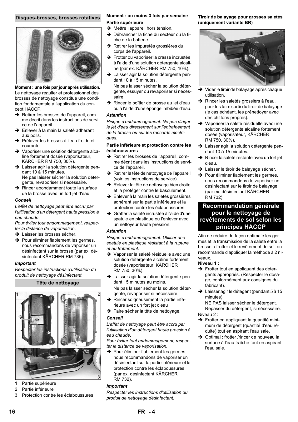 Karcher B 60 W Bp Pack Dose User Manual | Page 16 / 148