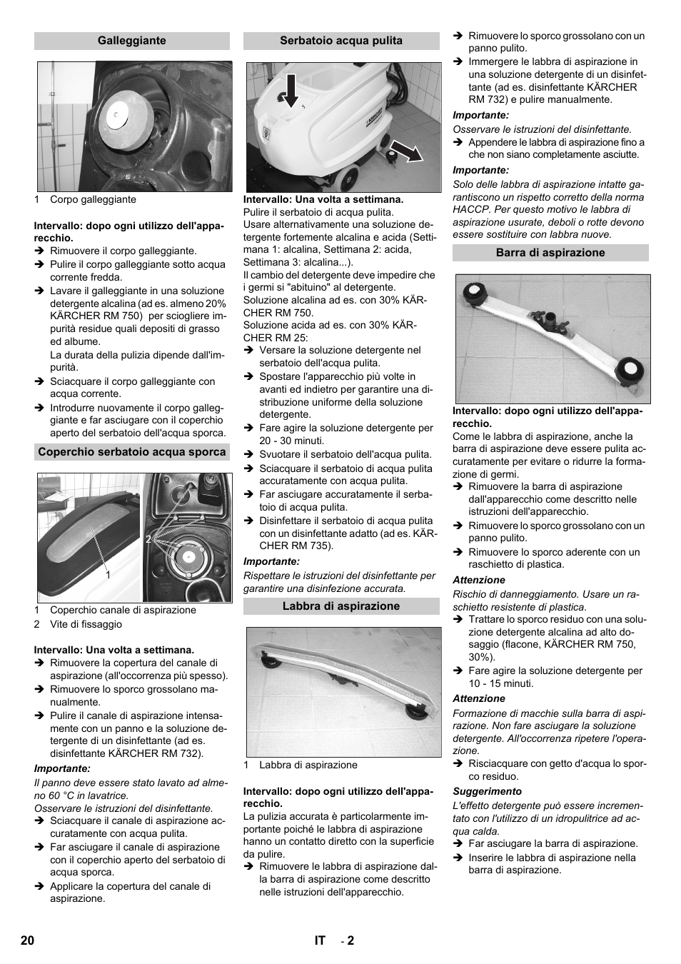 Karcher B 60 W Bp Pack Dose User Manual | Page 20 / 148