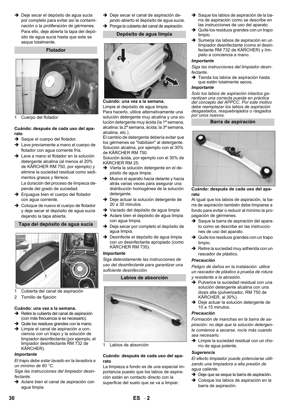 Karcher B 60 W Bp Pack Dose User Manual | Page 30 / 148