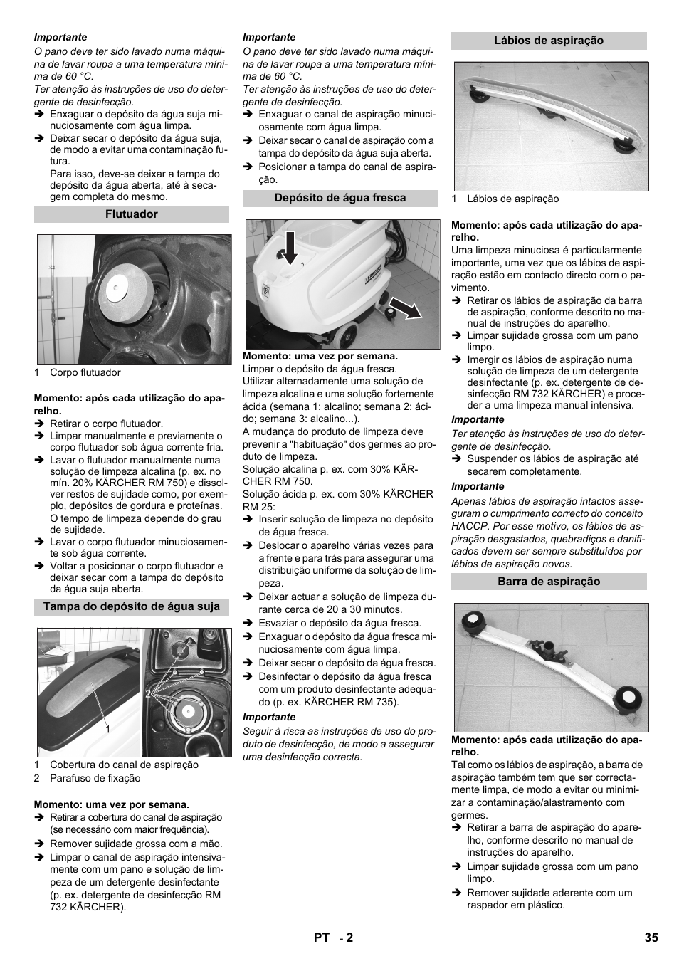 Karcher B 60 W Bp Pack Dose User Manual | Page 35 / 148