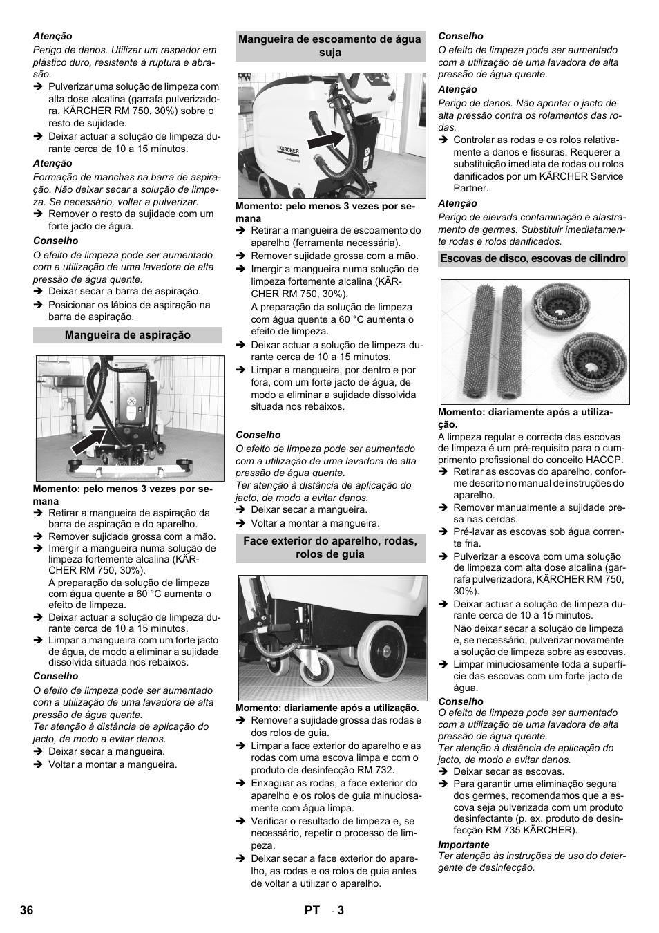 Karcher B 60 W Bp Pack Dose User Manual | Page 36 / 148