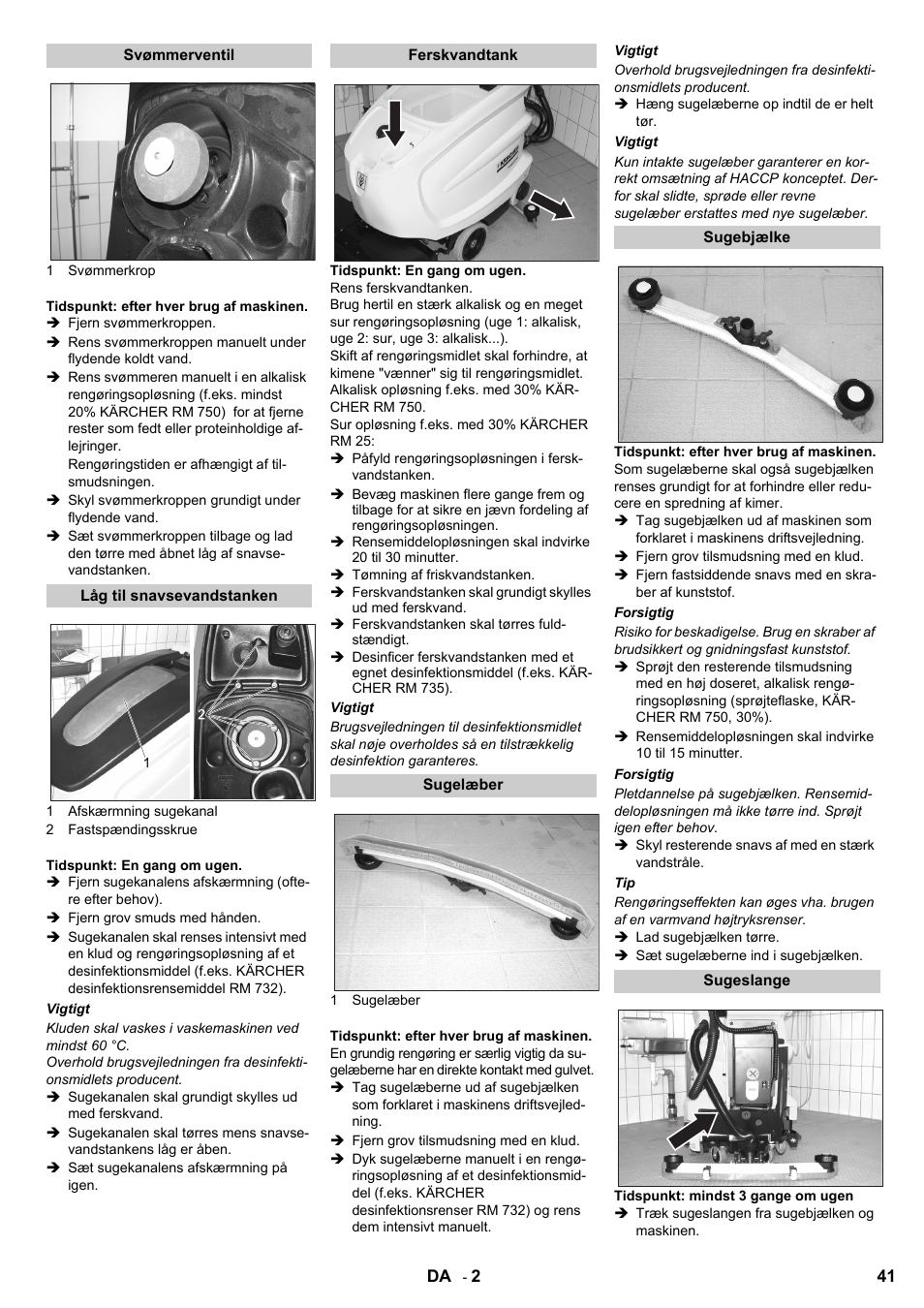 Karcher B 60 W Bp Pack Dose User Manual | Page 41 / 148