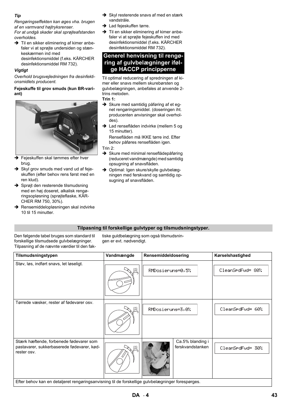 Karcher B 60 W Bp Pack Dose User Manual | Page 43 / 148