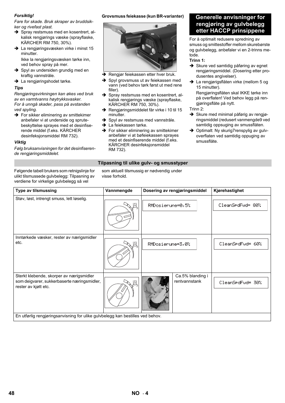 Karcher B 60 W Bp Pack Dose User Manual | Page 48 / 148