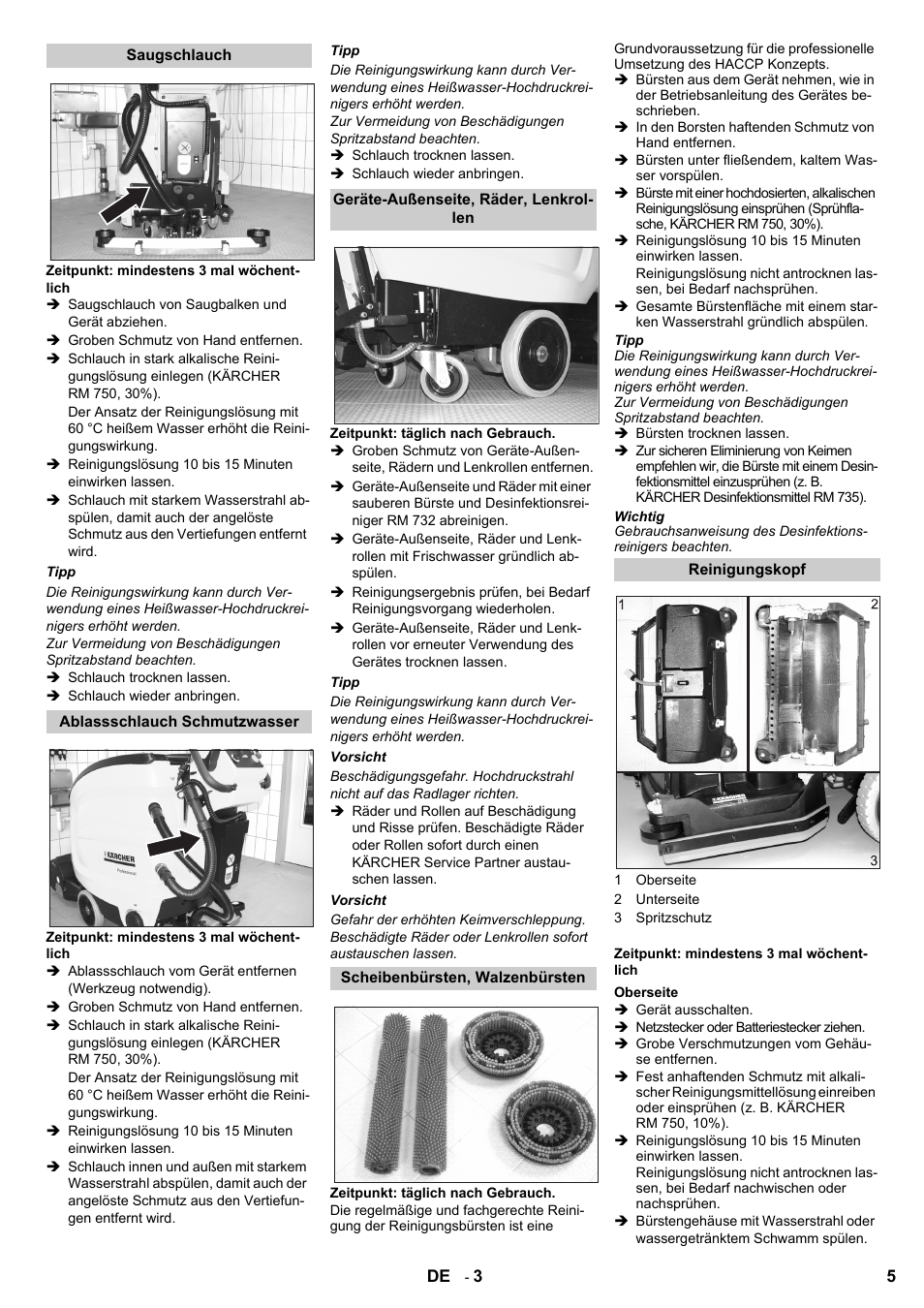 Karcher B 60 W Bp Pack Dose User Manual | Page 5 / 148