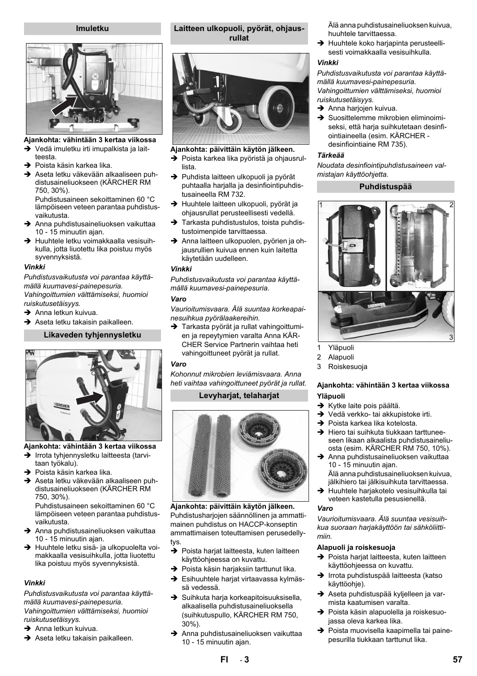 Karcher B 60 W Bp Pack Dose User Manual | Page 57 / 148