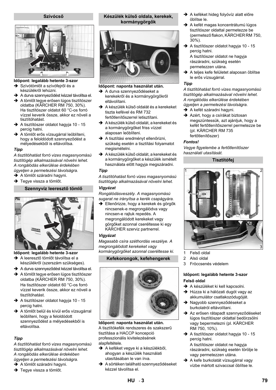 Karcher B 60 W Bp Pack Dose User Manual | Page 79 / 148