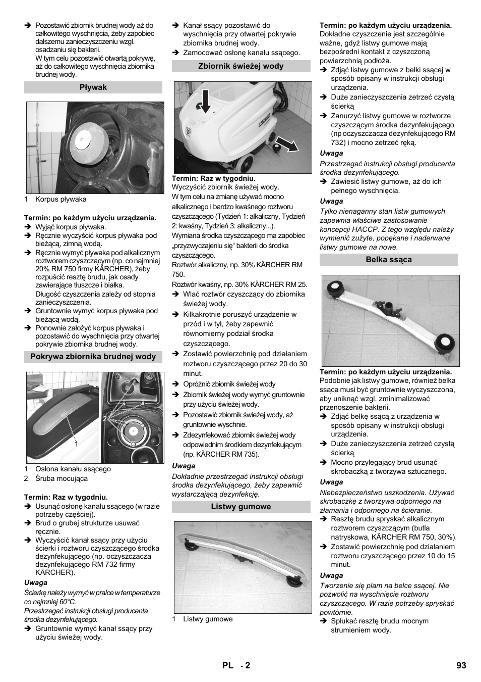 Karcher B 60 W Bp Pack Dose User Manual | Page 93 / 148