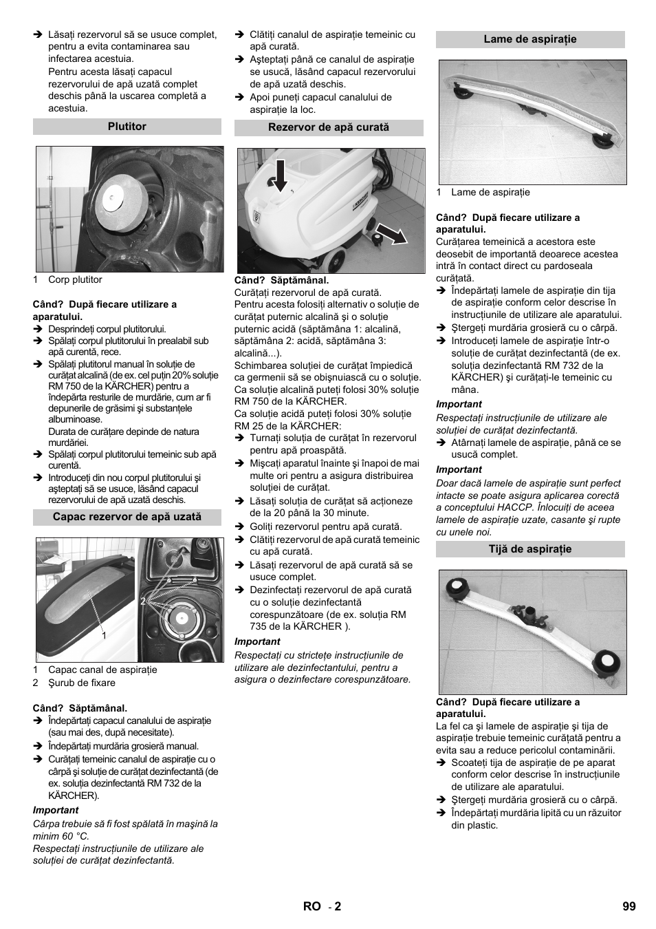 Karcher B 60 W Bp Pack Dose User Manual | Page 99 / 148