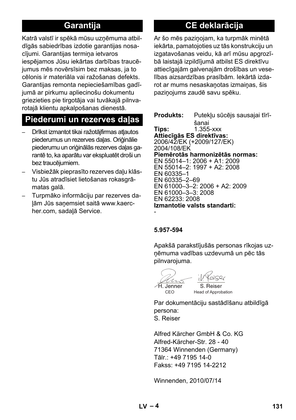Karcher T 12-1 eco!efficiency User Manual | Page 131 / 152