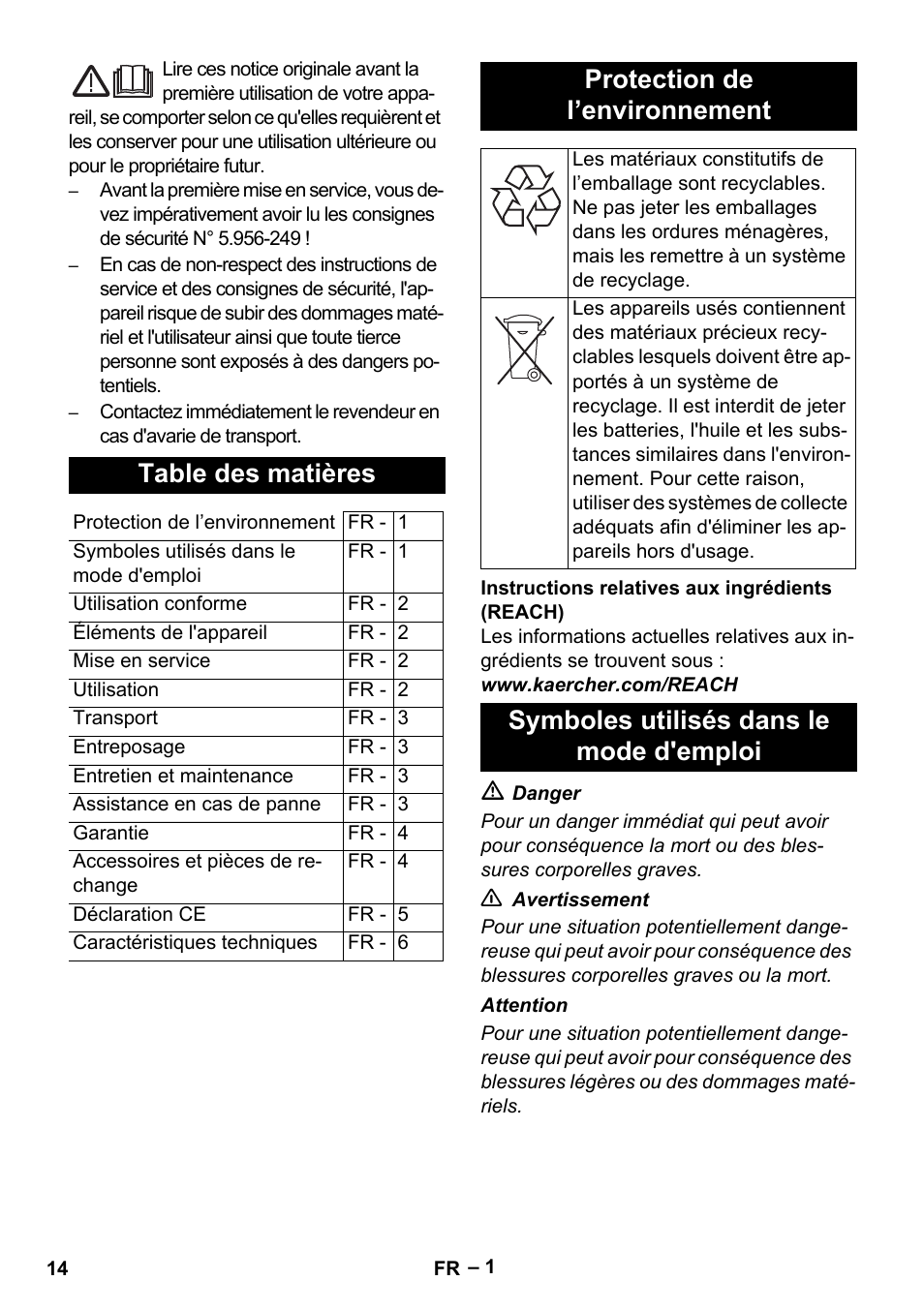 Karcher T 12-1 eco!efficiency User Manual | Page 14 / 152