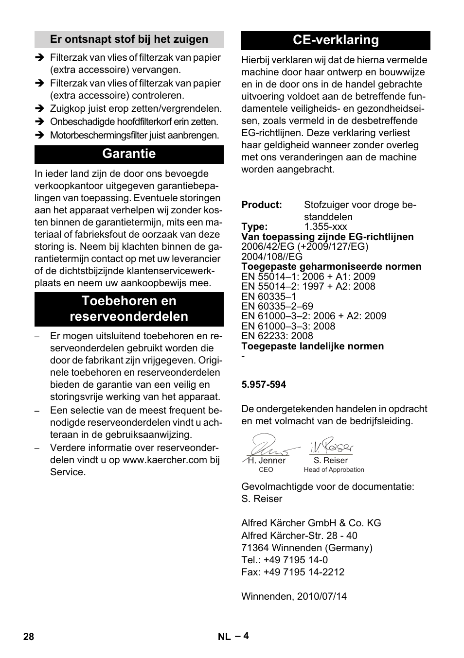 Karcher T 12-1 eco!efficiency User Manual | Page 28 / 152