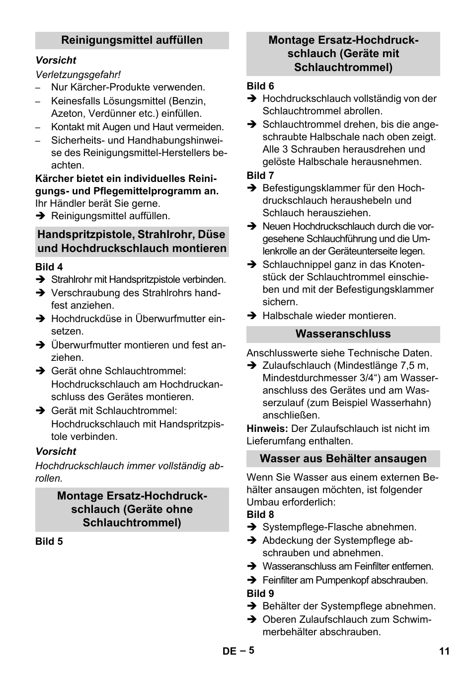 Karcher HDS 9-18-4M User Manual | Page 11 / 500