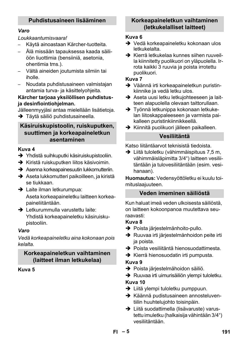 Karcher HDS 9-18-4M User Manual | Page 191 / 500