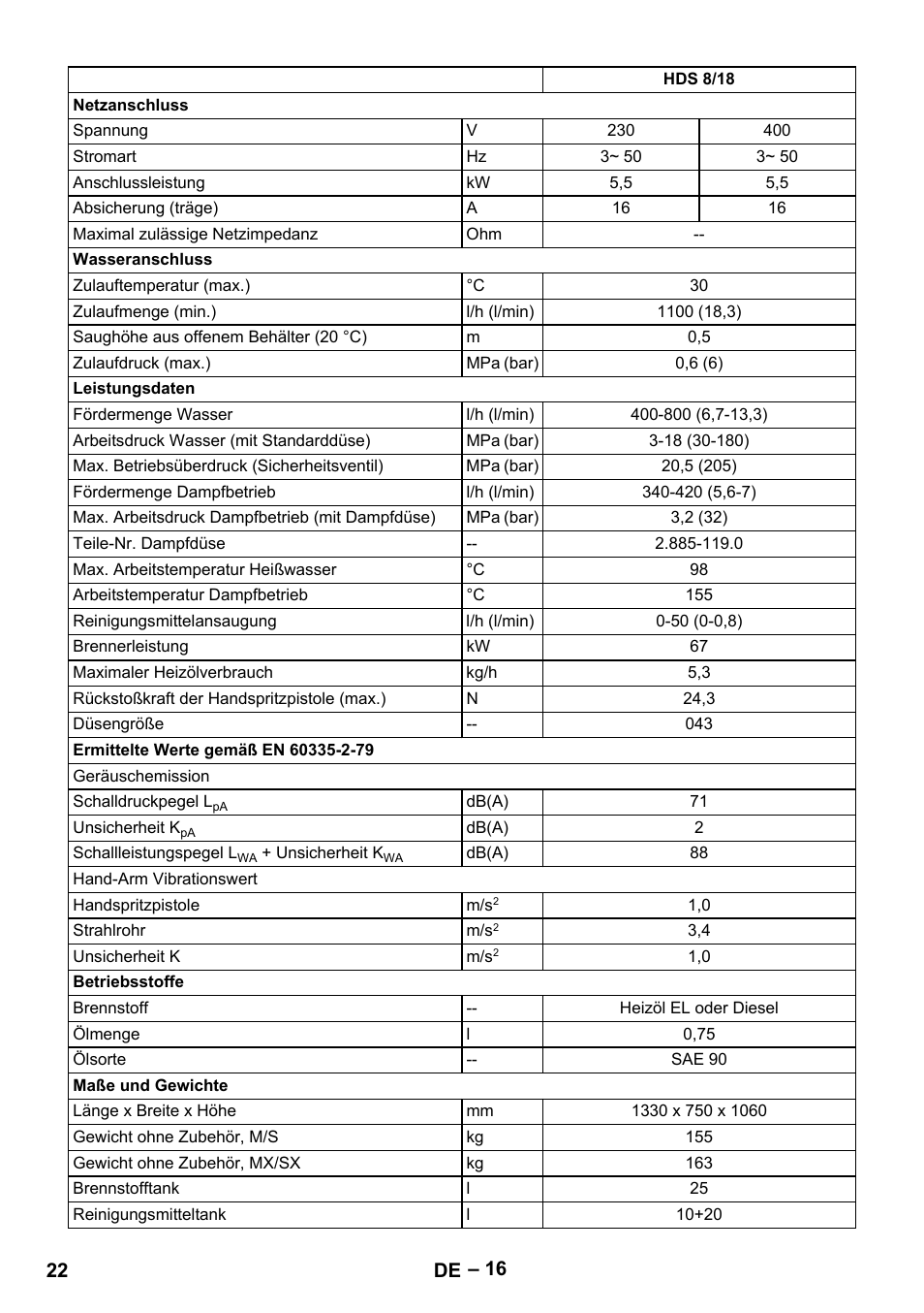 Karcher HDS 9-18-4M User Manual | Page 22 / 500