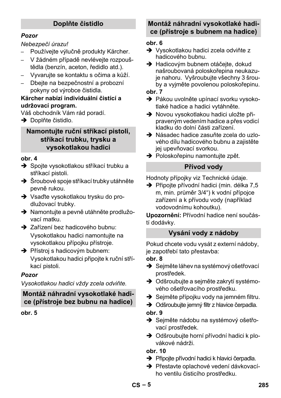 Karcher HDS 9-18-4M User Manual | Page 285 / 500