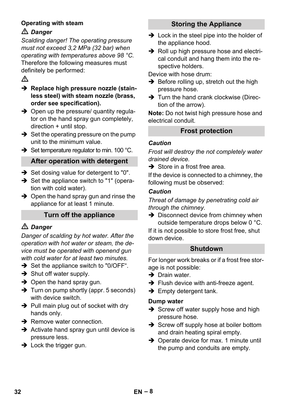 Karcher HDS 9-18-4M User Manual | Page 32 / 500