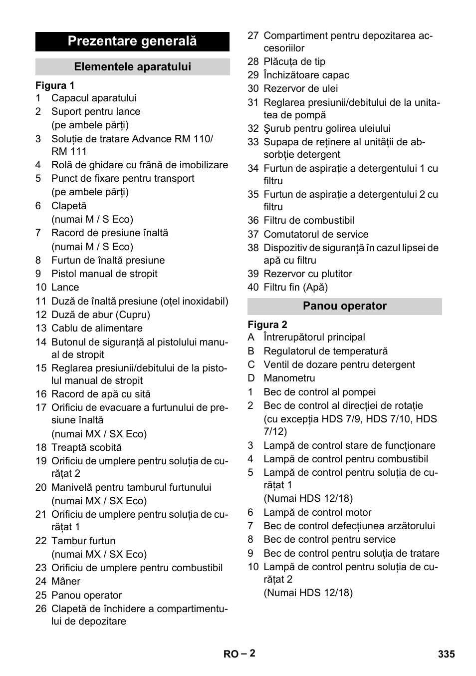 Prezentare generală | Karcher HDS 9-18-4M User Manual | Page 335 / 500