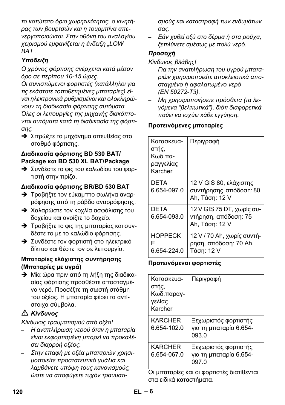 Karcher BD 530 Bp User Manual | Page 120 / 384