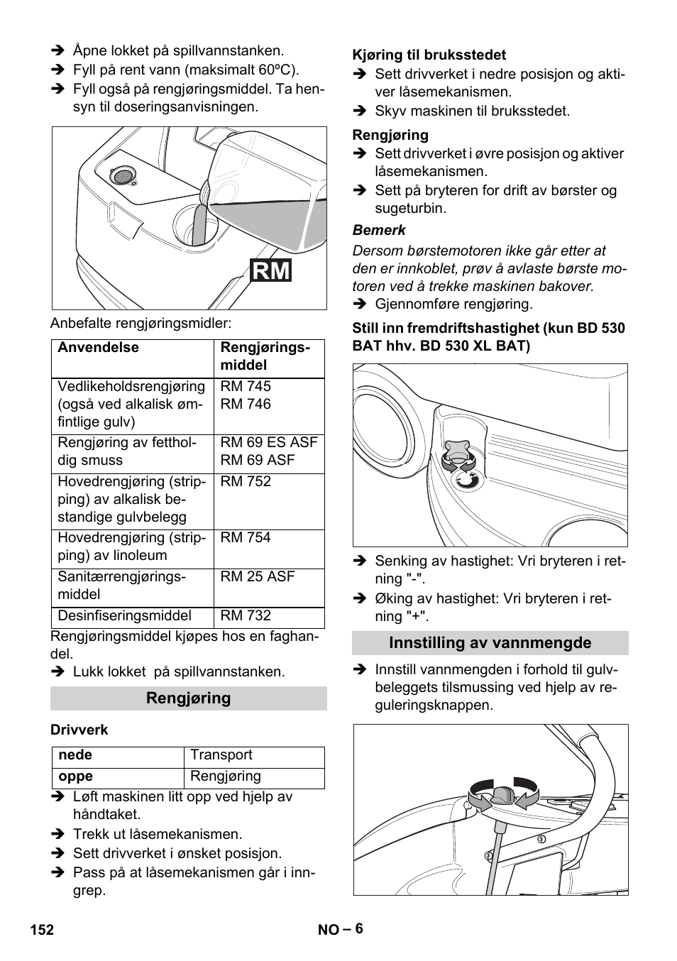 Karcher BD 530 Bp User Manual | Page 152 / 384