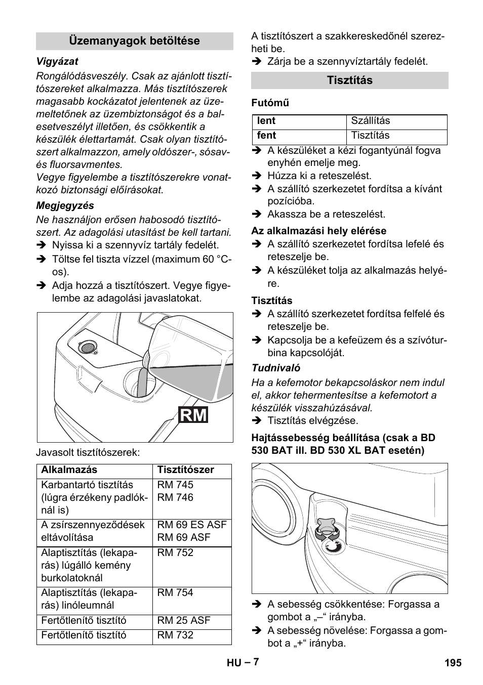 Karcher BD 530 Bp User Manual | Page 195 / 384