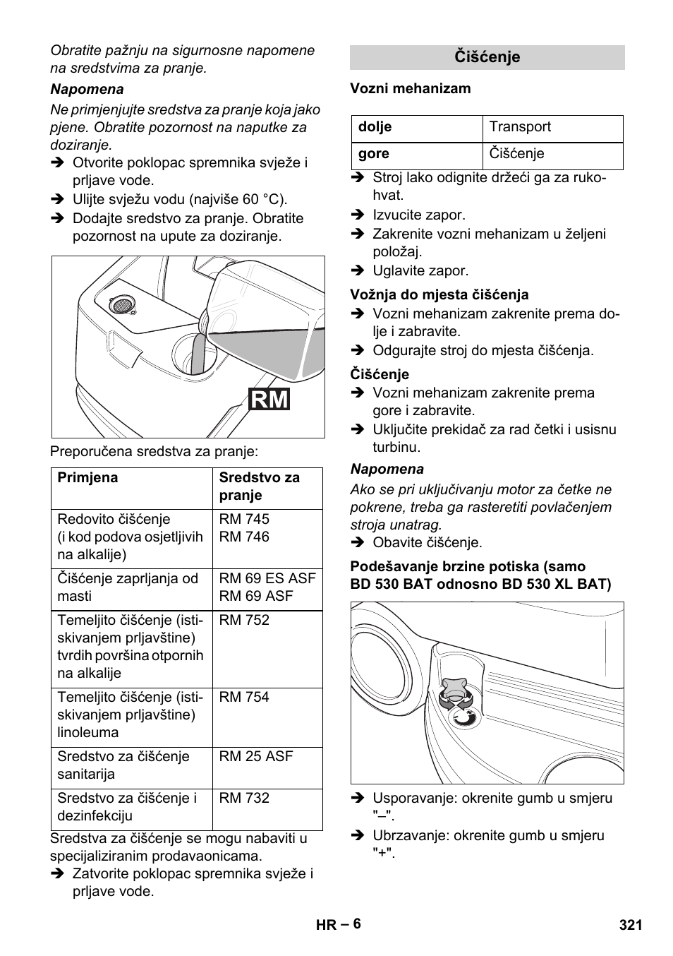 Karcher BD 530 Bp User Manual | Page 321 / 384