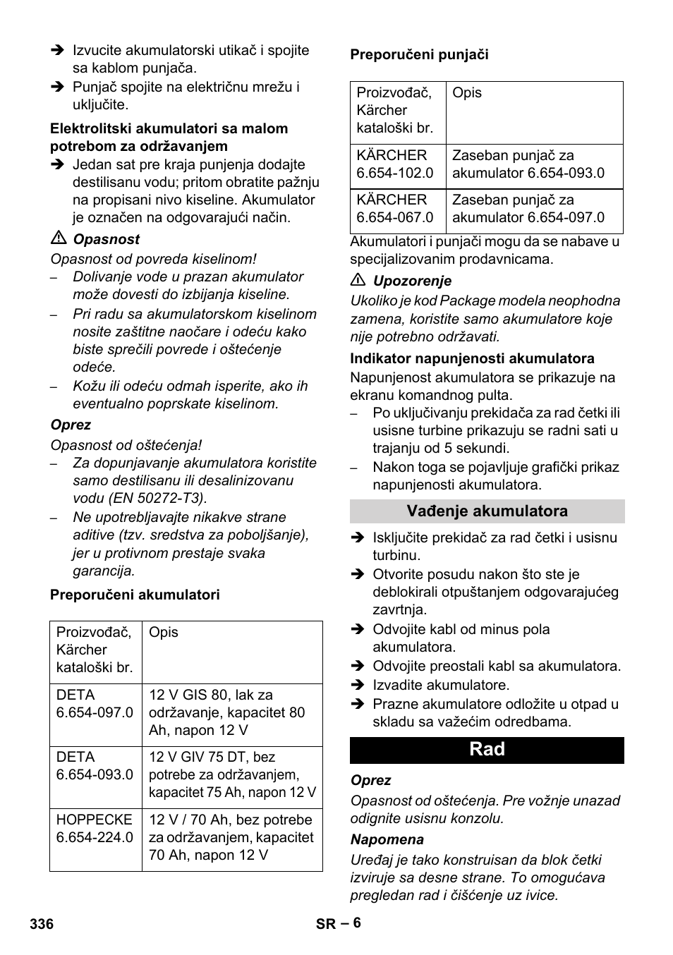 Karcher BD 530 Bp User Manual | Page 336 / 384