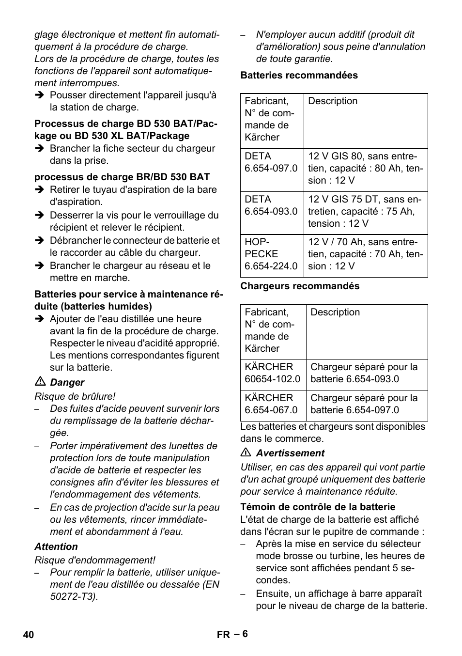 Karcher BD 530 Bp User Manual | Page 40 / 384