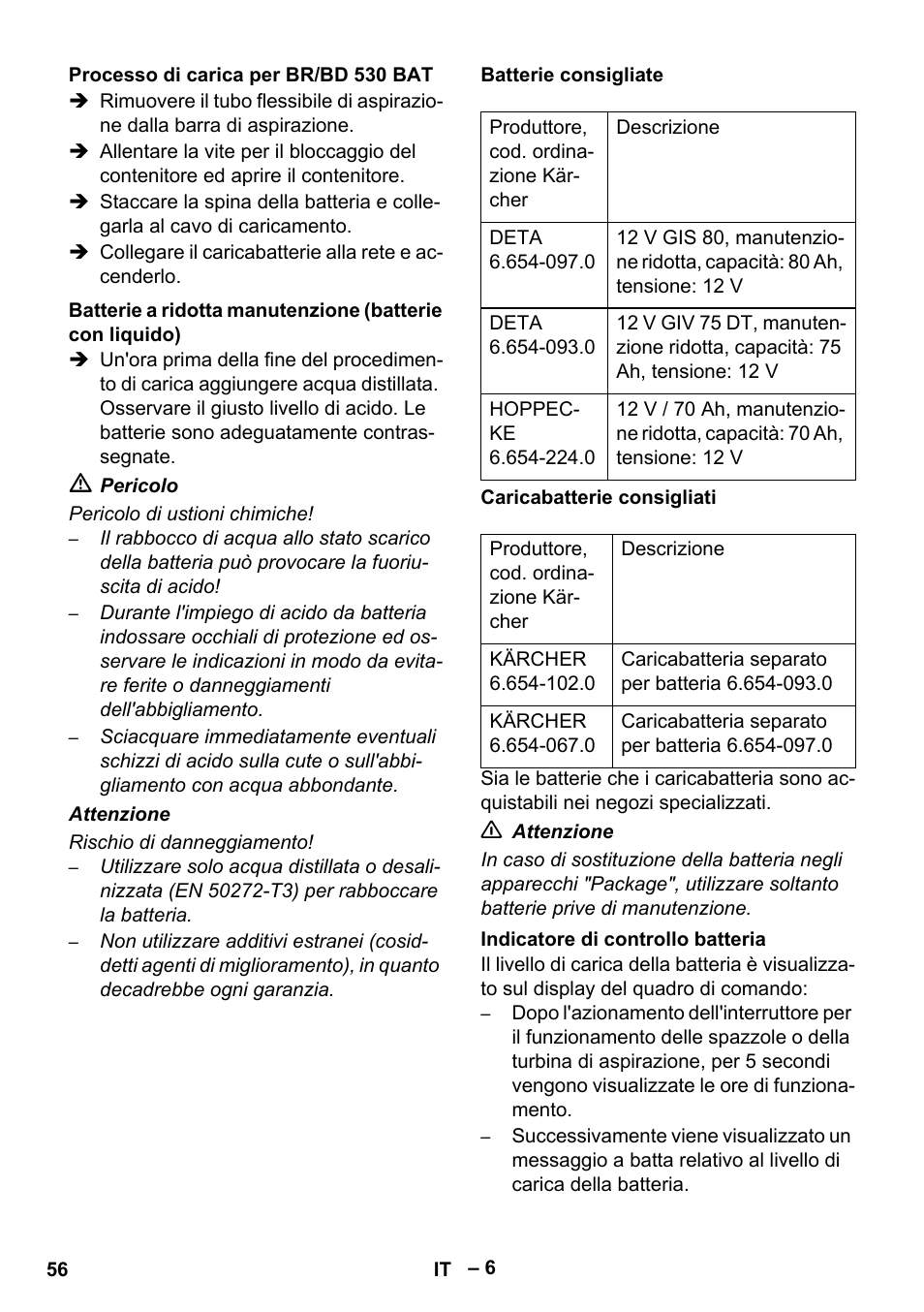 Karcher BD 530 Bp User Manual | Page 56 / 384