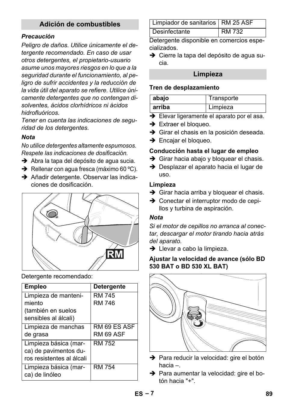 Karcher BD 530 Bp User Manual | Page 89 / 384