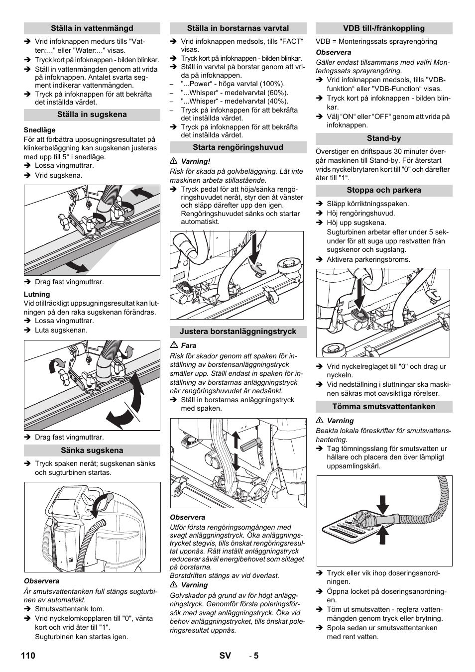 Karcher B 80 W Bp Pack User Manual | Page 110 / 260