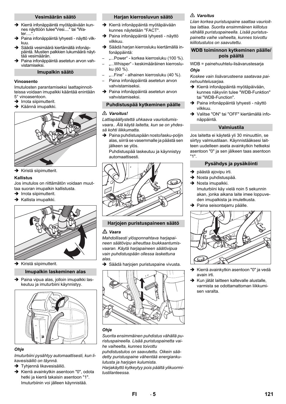Karcher B 80 W Bp Pack User Manual | Page 121 / 260