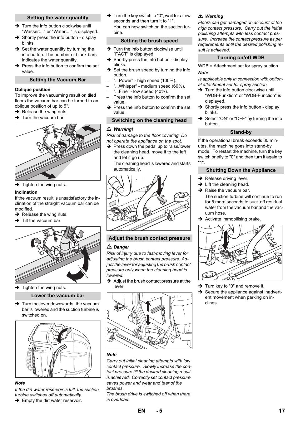 Karcher B 80 W Bp Pack User Manual | Page 17 / 260