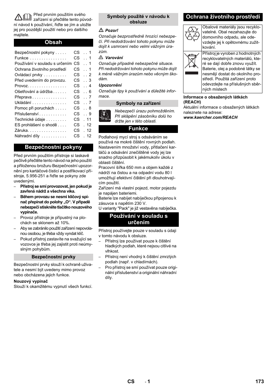 Karcher B 80 W Bp Pack User Manual | Page 173 / 260