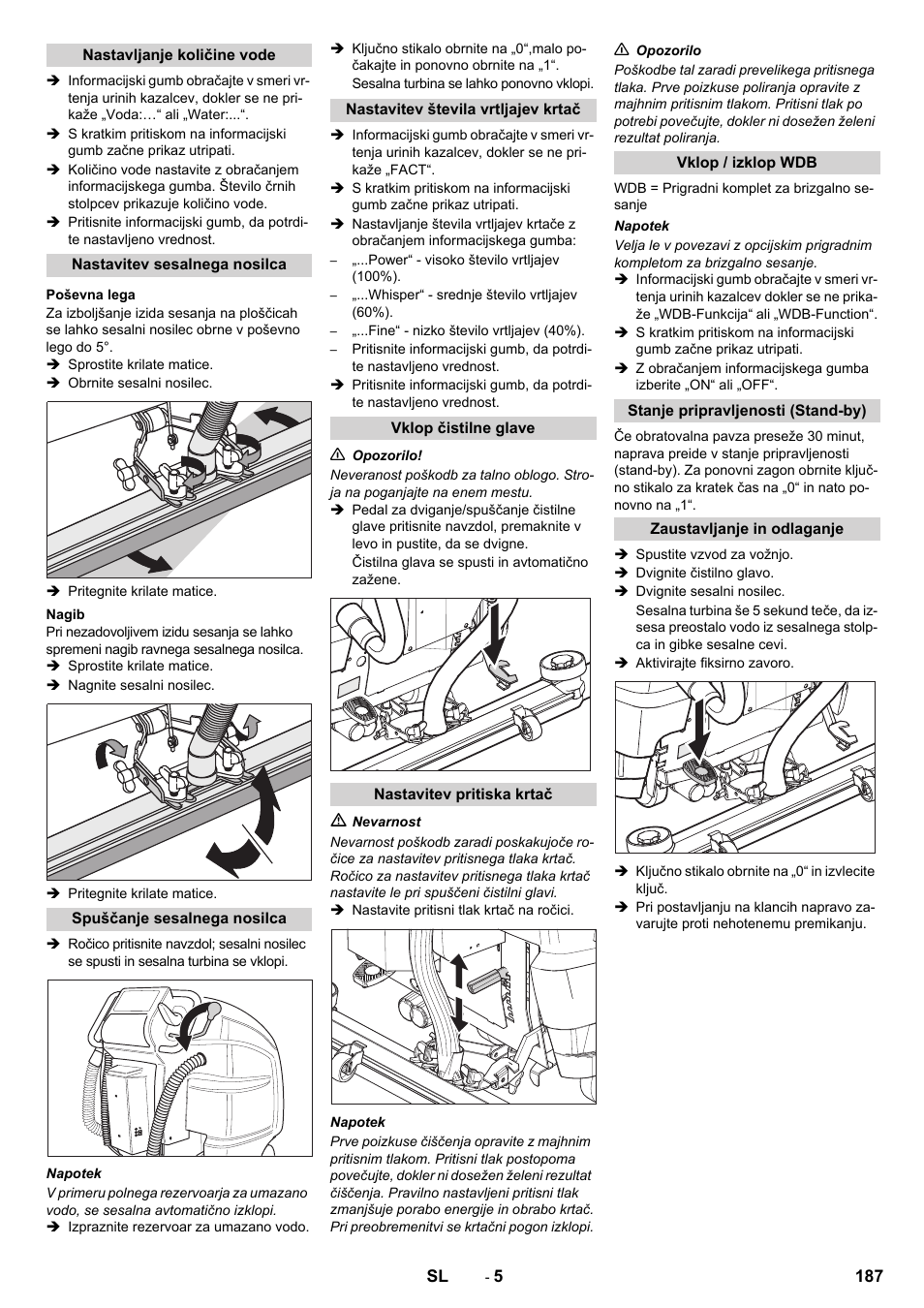 Karcher B 80 W Bp Pack User Manual | Page 187 / 260