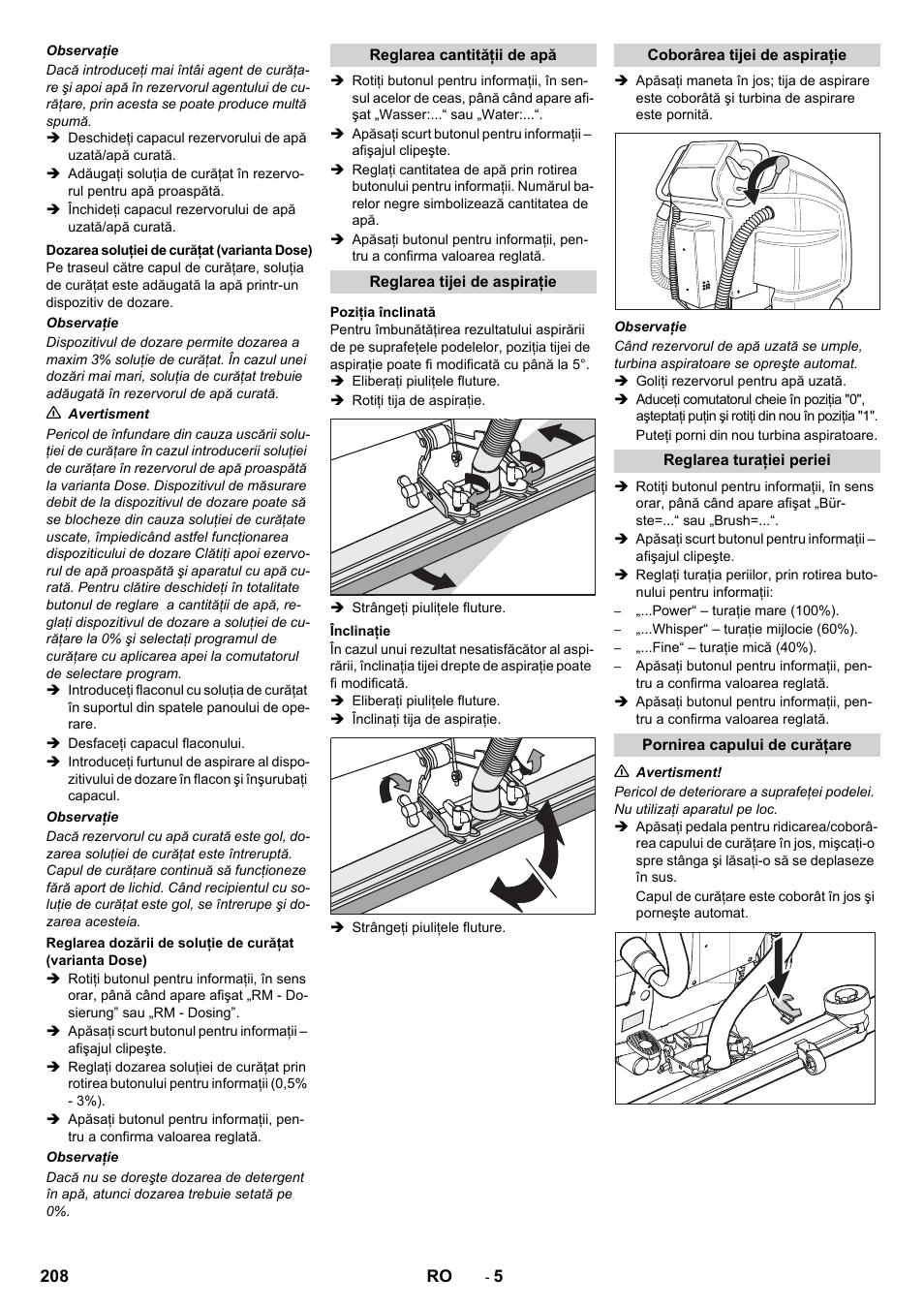 Karcher B 80 W Bp Pack User Manual | Page 208 / 260