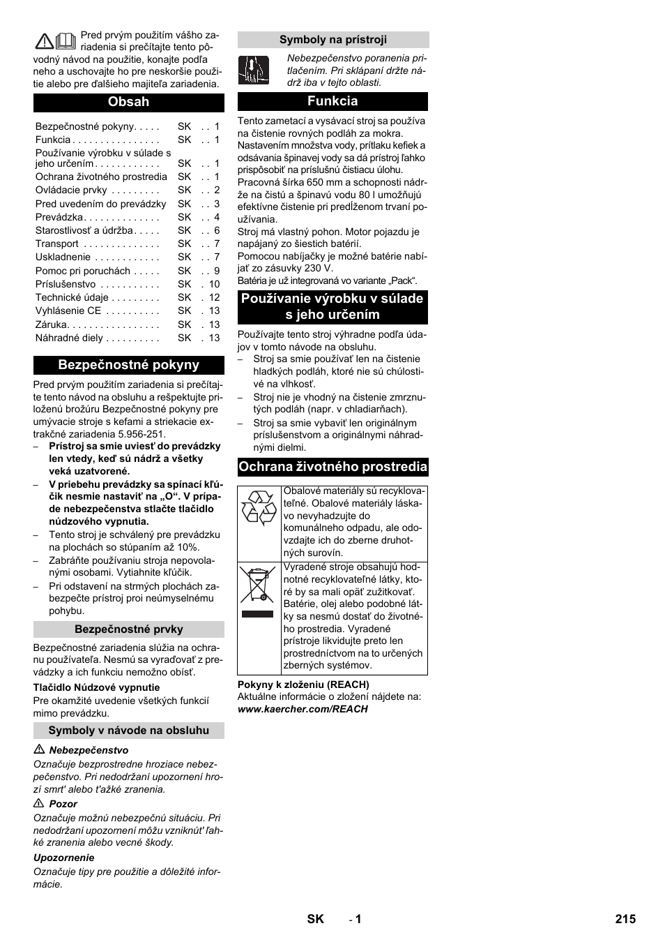 Karcher B 80 W Bp Pack User Manual | Page 215 / 260
