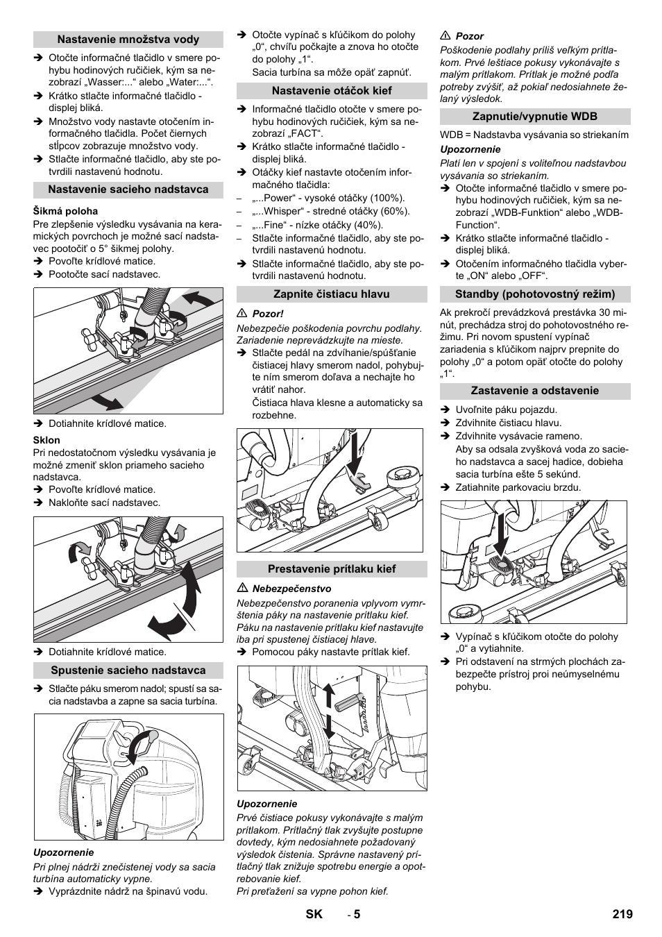 Karcher B 80 W Bp Pack User Manual | Page 219 / 260